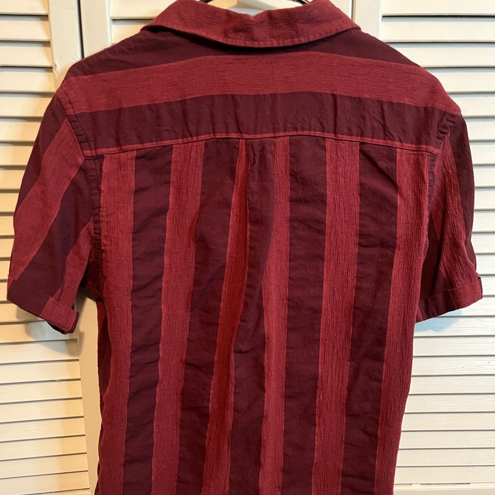 Red Striped Button Down